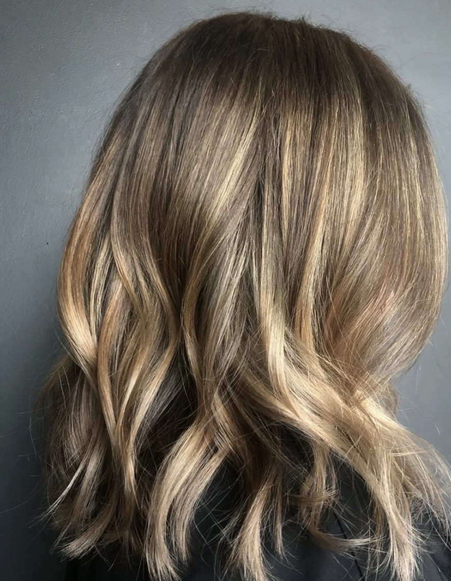 Balayage colour work by Meo